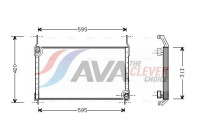 Condenser, air conditioning FT5172 Ava Quality Cooling