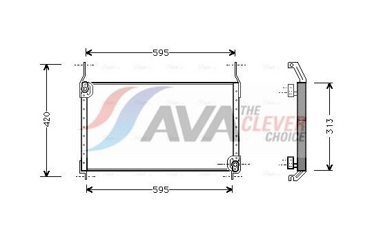 Condenser, air conditioning FT5172 Ava Quality Cooling