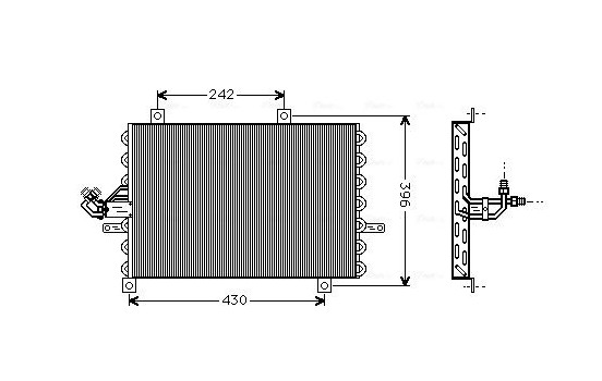 Condenser, air conditioning FT5192 Ava Quality Cooling