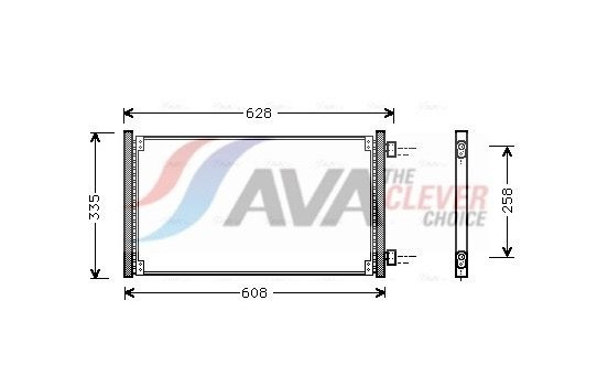 Condenser, air conditioning FT5213 Ava Quality Cooling