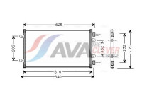 Condenser, air conditioning FT5219 Ava Quality Cooling