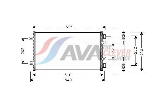 Condenser, air conditioning FT5219 Ava Quality Cooling