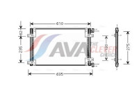 Condenser, air conditioning FT5255 Ava Quality Cooling
