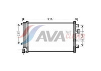 Condenser, air conditioning FT5328D Ava Quality Cooling
