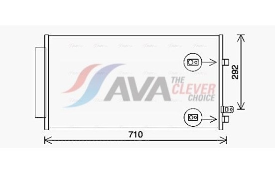 Condenser, air conditioning FT5462D Ava Quality Cooling