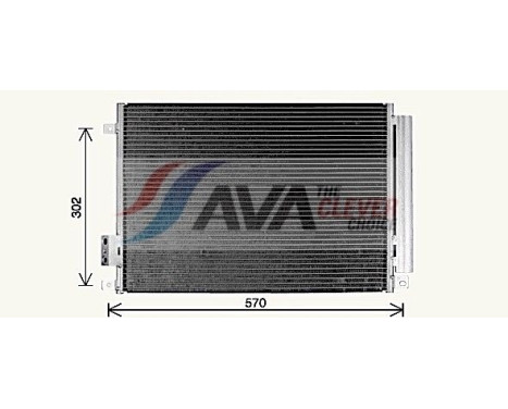 Condenser, air conditioning FT5471D Ava Quality Cooling, Image 3