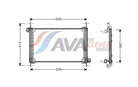 Condenser, air conditioning FTA5237 Ava Quality Cooling