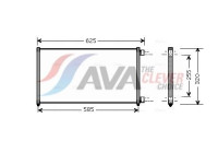 Condenser, air conditioning FTA5256 Ava Quality Cooling