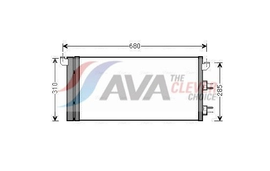 Condenser, air conditioning FTA5293D Ava Quality Cooling