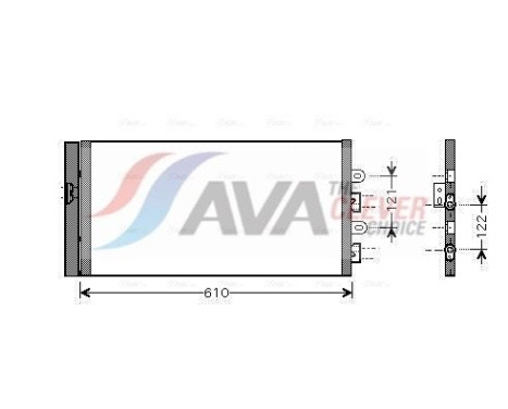 Condenser, air conditioning FTA5298D Ava Quality Cooling