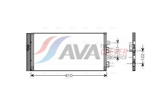 Condenser, air conditioning FTA5298D Ava Quality Cooling