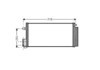 Condenser, air conditioning FTA5310D Ava Quality Cooling