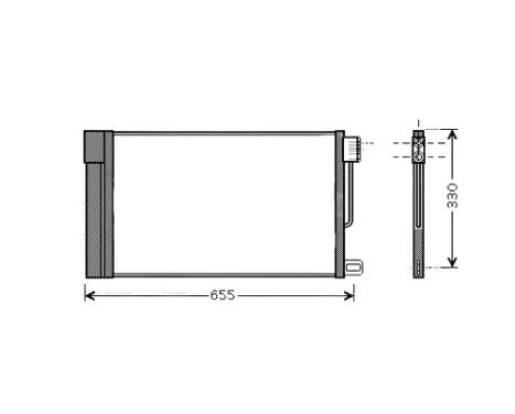 Condenser, air conditioning FTA5314D Ava Quality Cooling