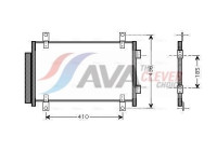 Condenser, air conditioning FTA5351D Ava Quality Cooling