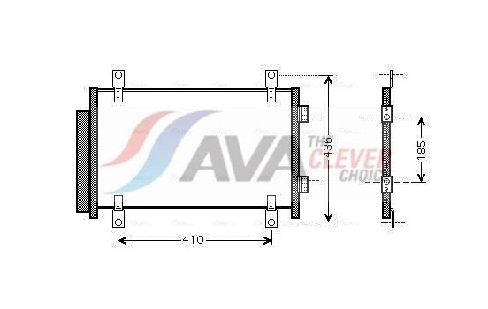 Condenser, air conditioning FTA5351D Ava Quality Cooling