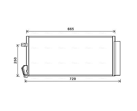 Condenser, air conditioning FTA5396D Ava Quality Cooling, Image 2