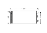 Condenser, air conditioning FTA5406D Ava Quality Cooling