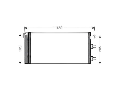 Condenser, air conditioning FTA5406D Ava Quality Cooling