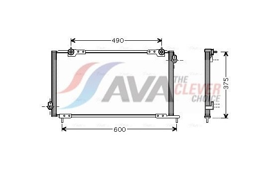Condenser, air conditioning HD5105 Ava Quality Cooling