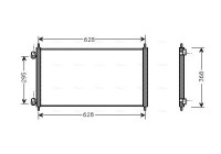 Condenser, air conditioning HD5106 Ava Quality Cooling