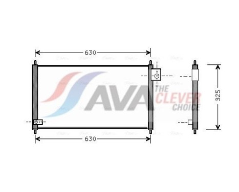 Condenser, air conditioning HD5111 Ava Quality Cooling, Image 2
