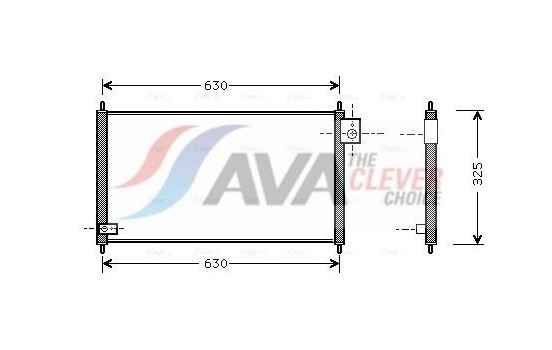 Condenser, air conditioning HD5111 Ava Quality Cooling, Image 2