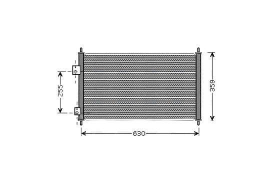 Condenser, air conditioning HD5165 Ava Quality Cooling
