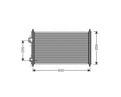 Condenser, air conditioning HD5165 Ava Quality Cooling, Image 2