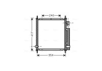 Condenser, air conditioning HD5197D Ava Quality Cooling