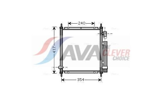 Condenser, air conditioning HD5197D Ava Quality Cooling
