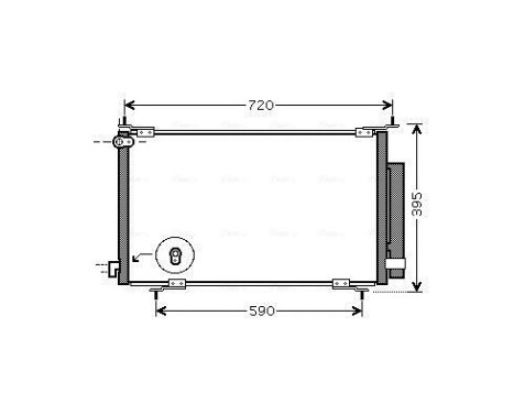 Condenser, air conditioning HD5201D Ava Quality Cooling, Image 2