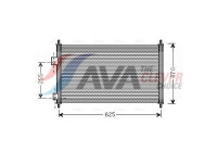 Condenser, air conditioning HD5202 Ava Quality Cooling