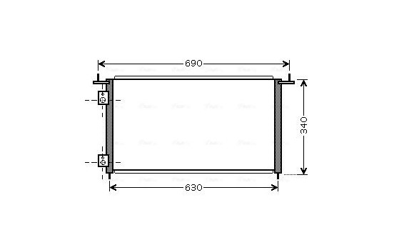 Condenser, air conditioning HD5210 Ava Quality Cooling