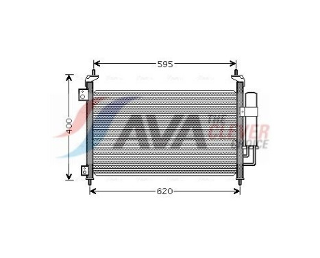 Condenser, air conditioning HD5213D Ava Quality Cooling, Image 2