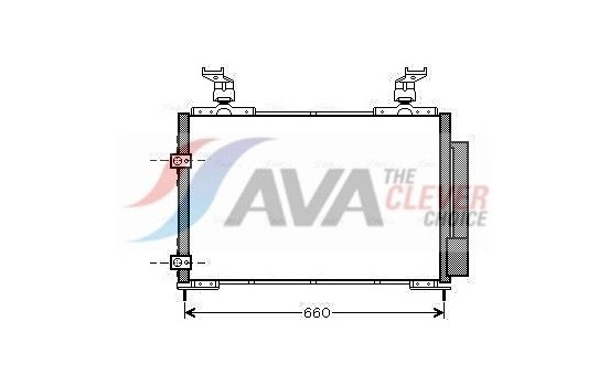 Condenser, air conditioning HD5217D Ava Quality Cooling