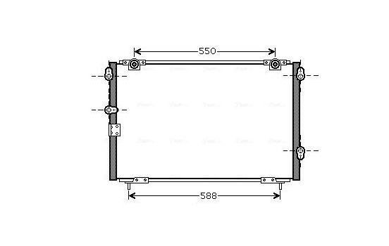 Condenser, air conditioning HD5221 Ava Quality Cooling
