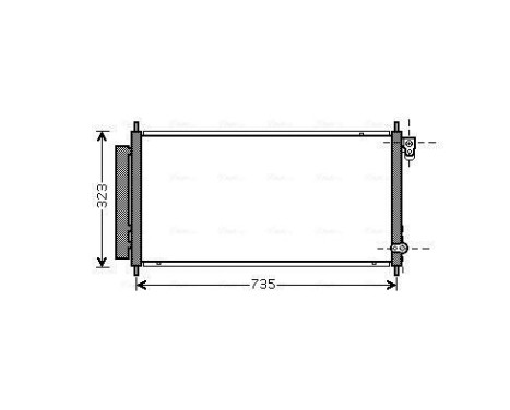 Condenser, air conditioning HD5222D Ava Quality Cooling, Image 2