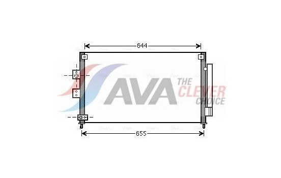 Condenser, air conditioning HD5227D Ava Quality Cooling