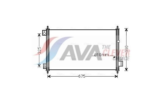 Condenser, air conditioning HD5229 Ava Quality Cooling