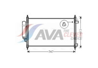 Condenser, air conditioning HD5233D Ava Quality Cooling