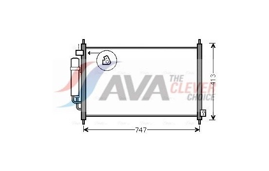 Condenser, air conditioning HD5234D Ava Quality Cooling