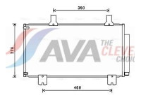 Condenser, air conditioning HD5247D Ava Quality Cooling
