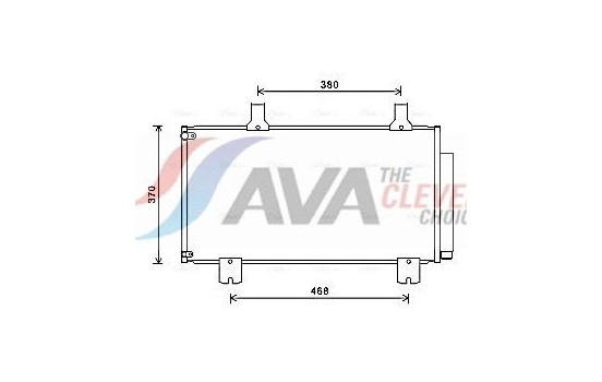 Condenser, air conditioning HD5247D Ava Quality Cooling