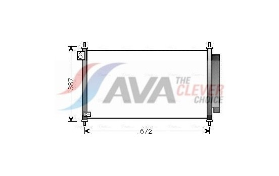 Condenser, air conditioning HD5276D Ava Quality Cooling