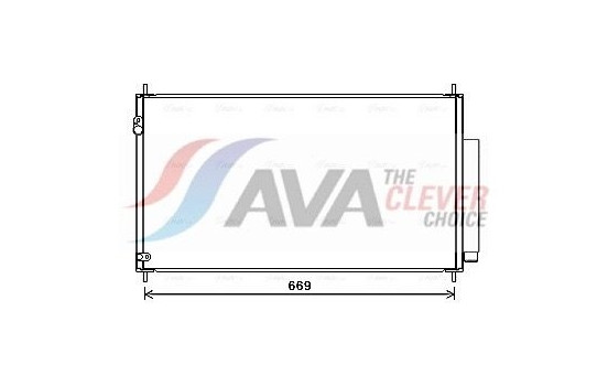 Condenser, air conditioning HD5290D Ava Quality Cooling