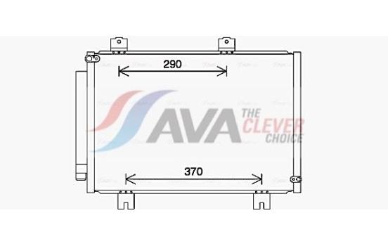 Condenser, air conditioning HD5316D Ava Quality Cooling