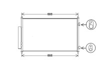 Condenser, air conditioning HD5317D Ava Quality Cooling