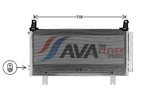 Condenser, air conditioning HD5323D Ava Quality Cooling