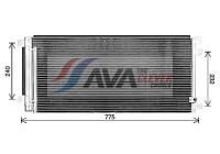 Condenser, air conditioning HD5330D Ava Quality Cooling