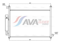 Condenser, air conditioning HD5338D Ava Quality Cooling